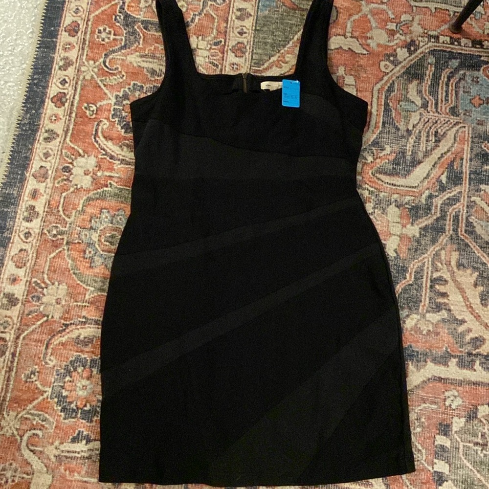 silence + noise women’s L black bodycon dress